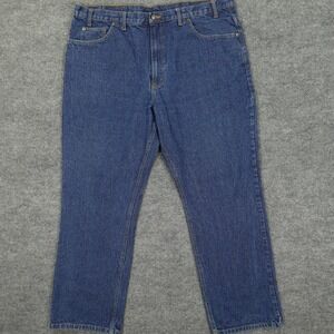 Full Blue Jeans Mens 44x31 Blue Denim Straight Leg Regular Fit Medium Wash